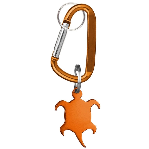Turtle Shaped Bottle Opener Key Holder and Carabiner