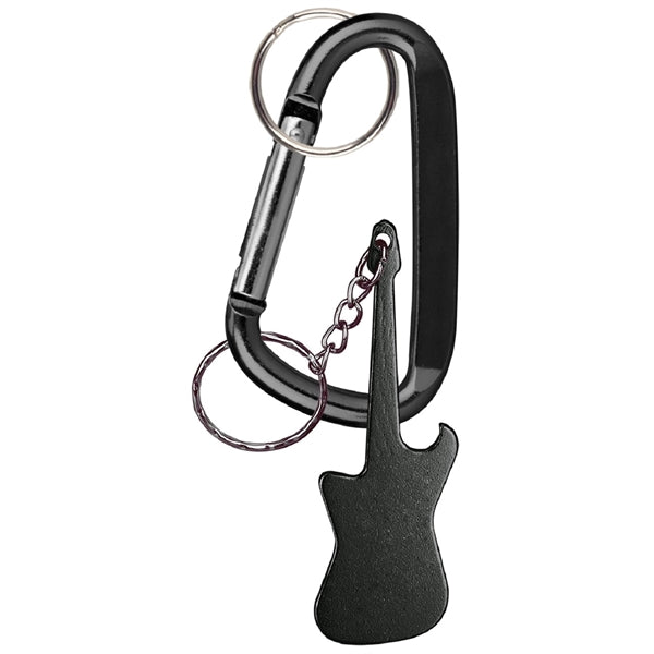 Guitar Shaped Bottle Opener Key Holder and Carabiner