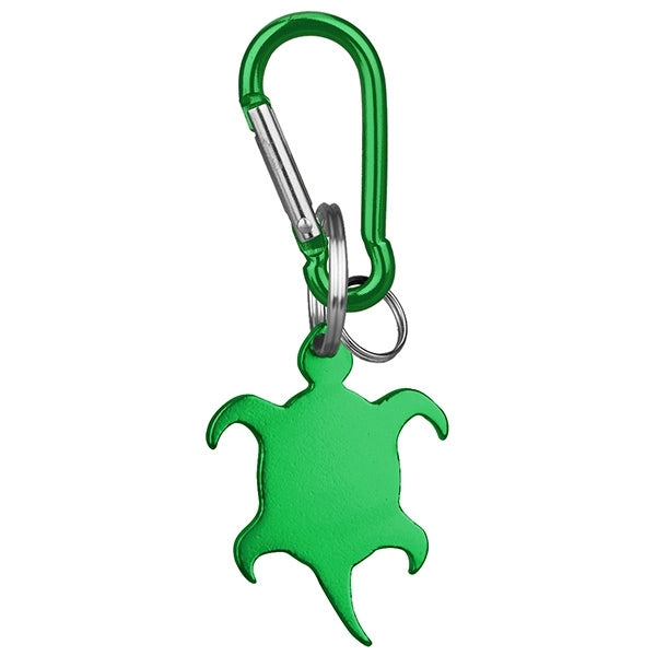Turtle Shaped Bottle Opener Key Holder and Carabiner
