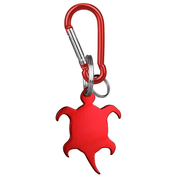 Turtle Shaped Bottle Opener Key Holder and Carabiner