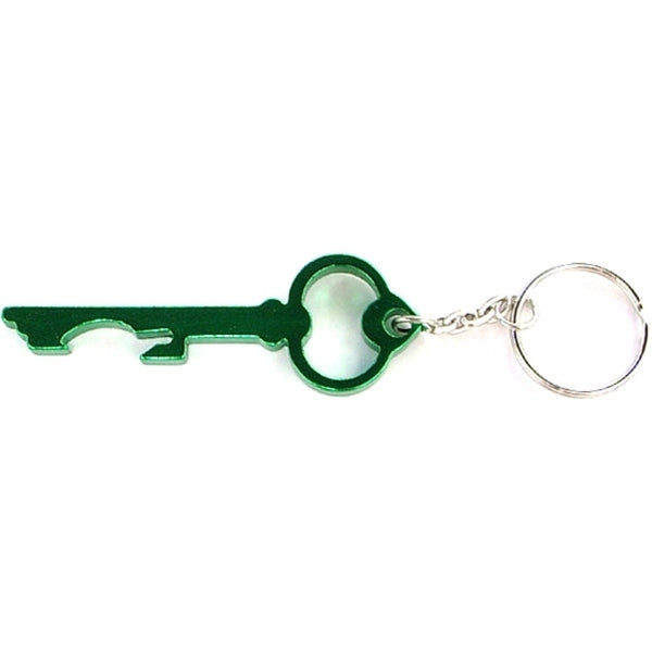 Key shape bottle opener keychain