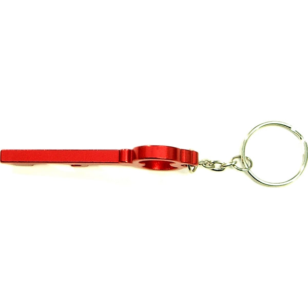 Key shape bottle opener keychain
