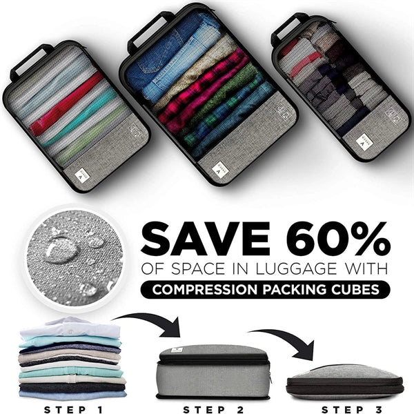 3-Piece Waterproof Travel Storage Bag