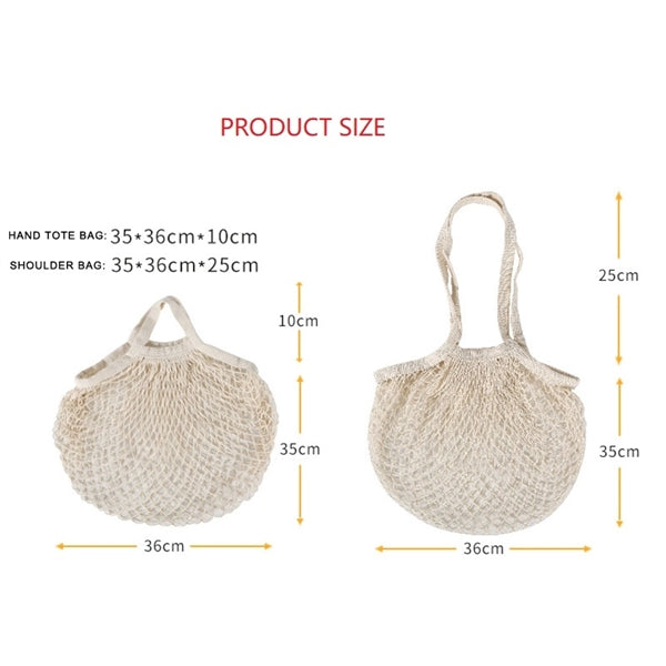 100% Cotton Mesh Shopping Tote Bag, Cotton String Bag