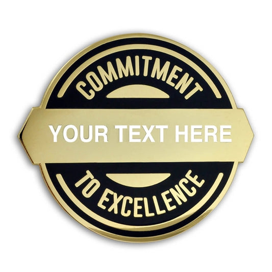 Commitment to Excellence Lapel Pin - Engravable