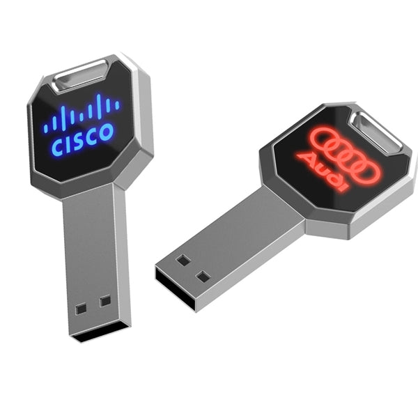 Key Light Up Logo USB Flash Drive