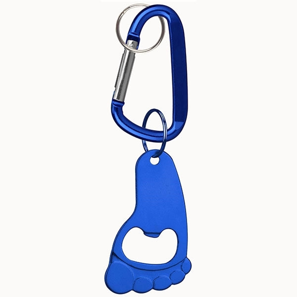 Foot Shaped Bottle Opener Key Holder and Carabiner