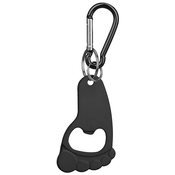 Foot Shaped Bottle Opener Key Holder and Carabiner