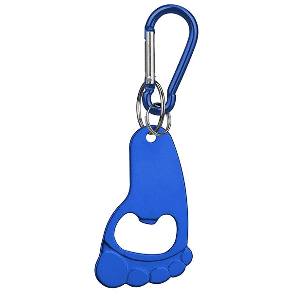 Foot Shaped Bottle Opener Key Holder and Carabiner