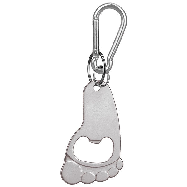 Foot Shaped Bottle Opener Key Holder and Carabiner