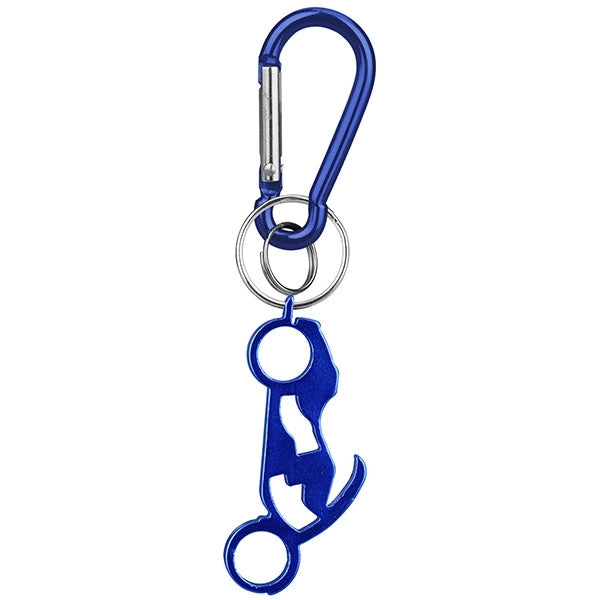 Motorcycle Shaped Bottle Opener Key Holder and Carabiner