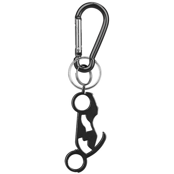 Motorcycle Shaped Bottle Opener Key Holder and Carabiner