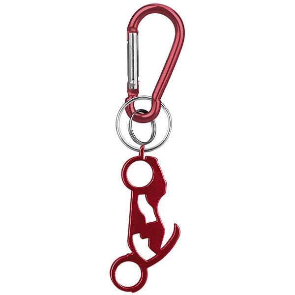 Motorcycle Shaped Bottle Opener Key Holder and Carabiner