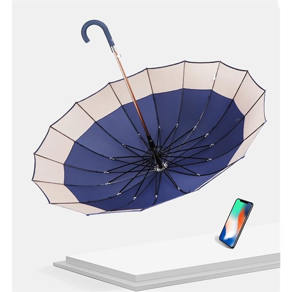 Stitching Color Long Handle Umbrella