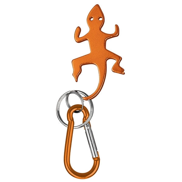 Lizard Shaped Bottle Opener Key Holder and Carabiner