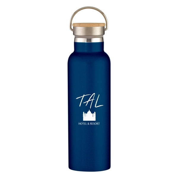 21 Oz. Tipton Recycled Stainless Steel Bottle With Bamboo...