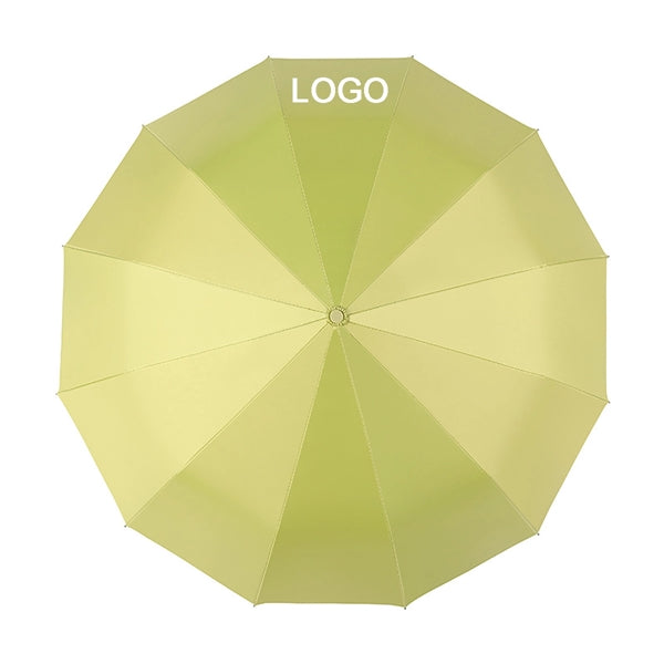 Automatic Solid Color Folding Umbrella