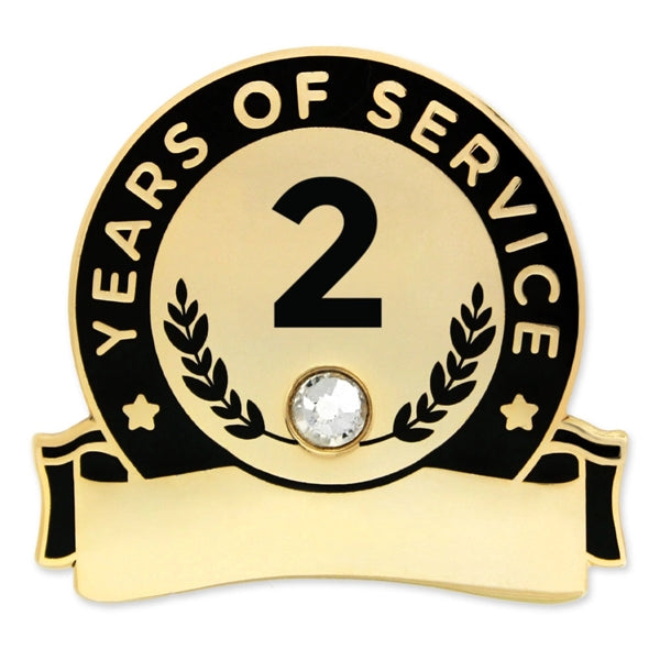 Years Of Service Pins-Engravable (1 thru 30, 35, 40)