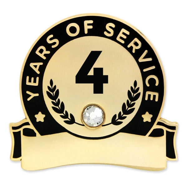 Years Of Service Pins-Engravable (1 thru 30, 35, 40)