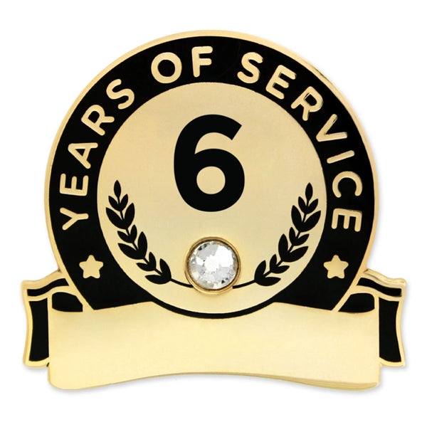 Years Of Service Pins-Engravable (1 thru 30, 35, 40)
