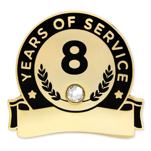 Years Of Service Pins-Engravable (1 thru 30, 35, 40)