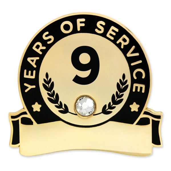 Years Of Service Pins-Engravable (1 thru 30, 35, 40)