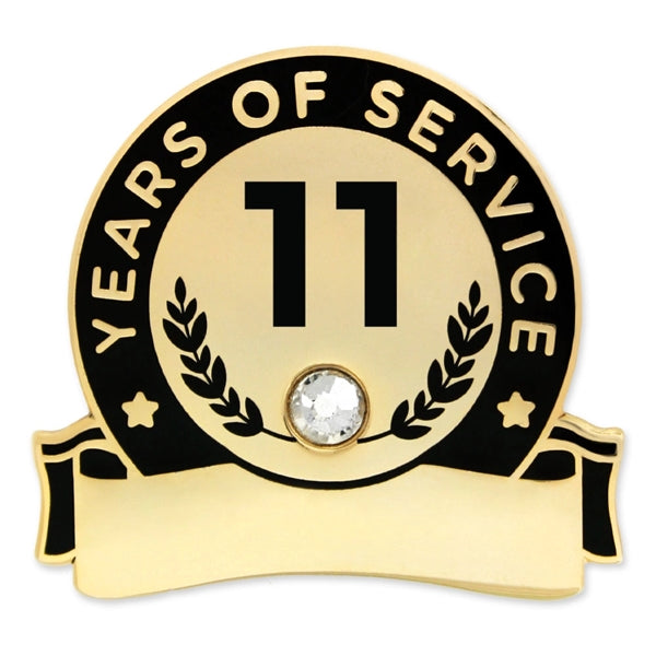 Years Of Service Pins-Engravable (1 thru 30, 35, 40)