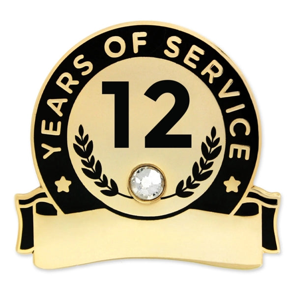 Years Of Service Pins-Engravable (1 thru 30, 35, 40)