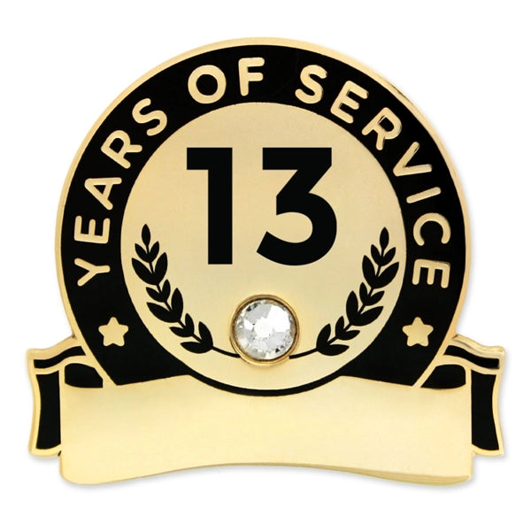 Years Of Service Pins-Engravable (1 thru 30, 35, 40)