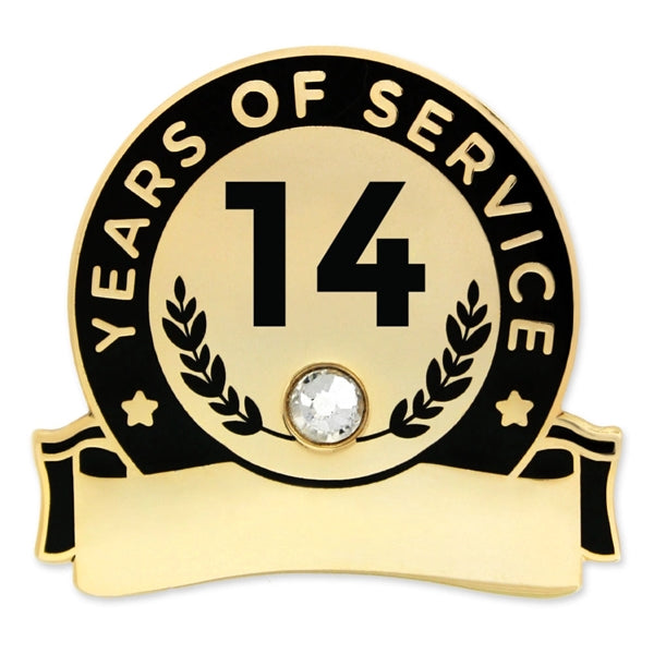Years Of Service Pins-Engravable (1 thru 30, 35, 40)