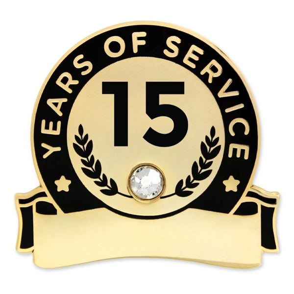 Years Of Service Pins-Engravable (1 thru 30, 35, 40)