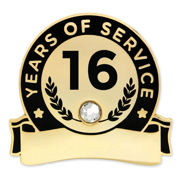 Years Of Service Pins-Engravable (1 thru 30, 35, 40)