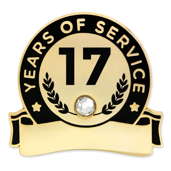 Years Of Service Pins-Engravable (1 thru 30, 35, 40)