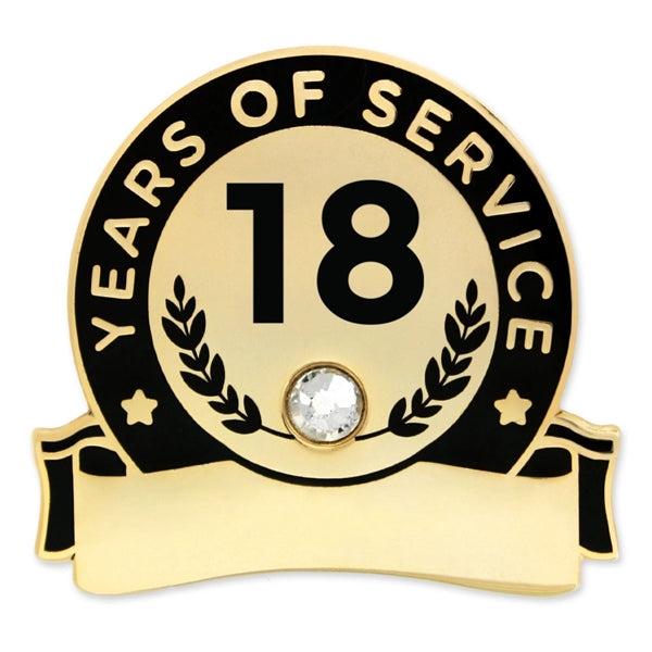 Years Of Service Pins-Engravable (1 thru 30, 35, 40)