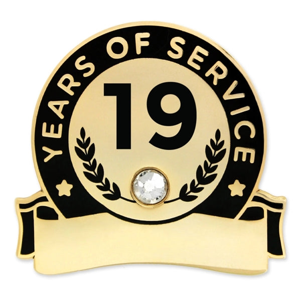 Years Of Service Pins-Engravable (1 thru 30, 35, 40)