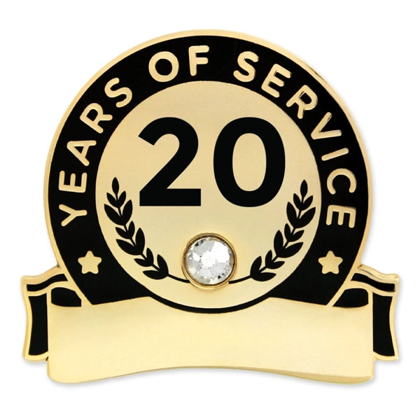 Years Of Service Pins-Engravable (1 thru 30, 35, 40)