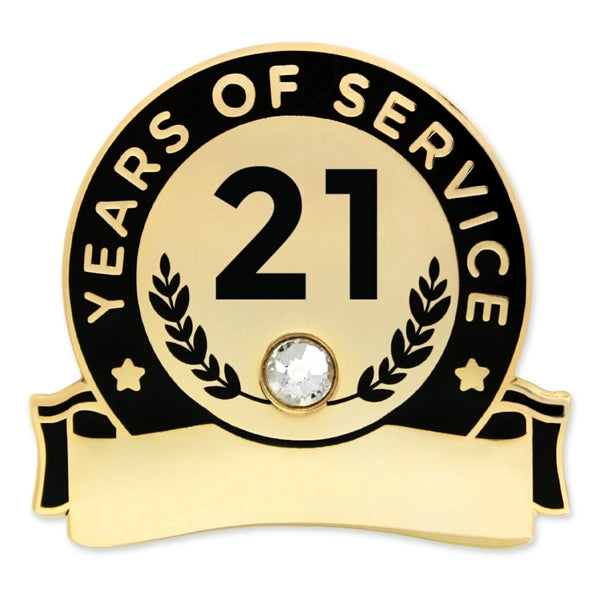 Years Of Service Pins-Engravable (1 thru 30, 35, 40)