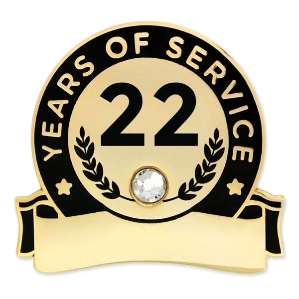 Years Of Service Pins-Engravable (1 thru 30, 35, 40)