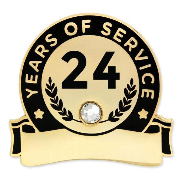 Years Of Service Pins-Engravable (1 thru 30, 35, 40)