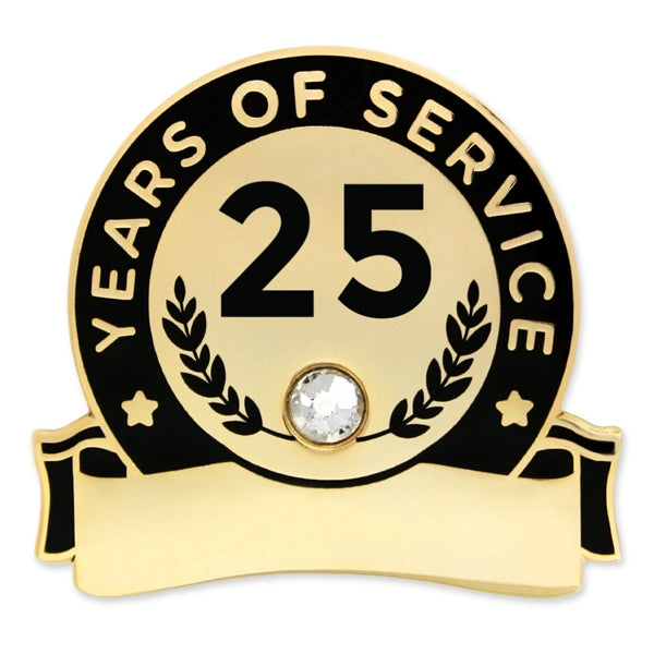 Years Of Service Pins-Engravable (1 thru 30, 35, 40)