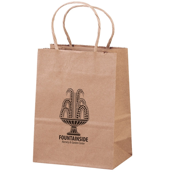 Eco Pup - Kraft-Brown Shopper - Flexo Ink Print