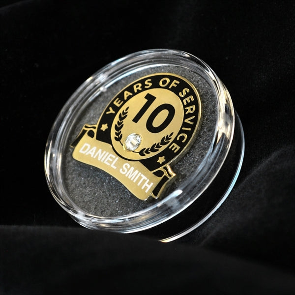 Years Of Service Pins-Engravable (1 thru 30, 35, 40)