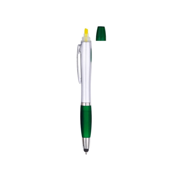 3-in-1 Pen with Highlighter and Stylus