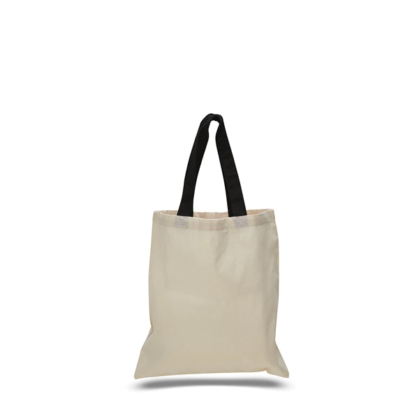 Cotton Economical Bag with Color Handles