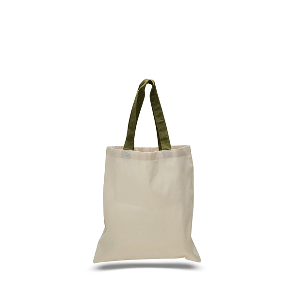 Cotton Economical Bag with Color Handles