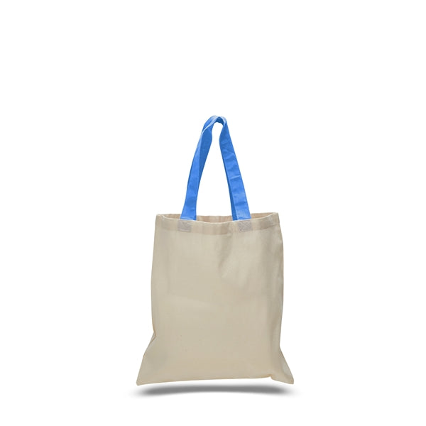 Cotton Economical Bag with Color Handles