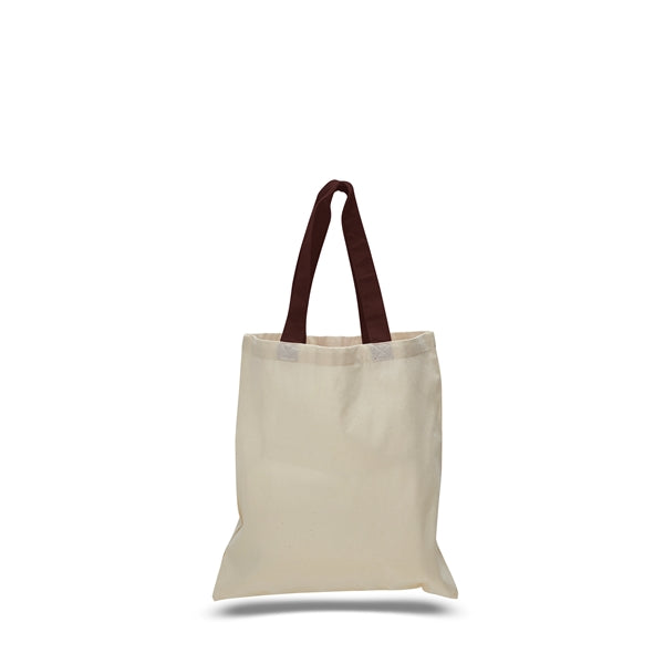 Cotton Economical Bag with Color Handles