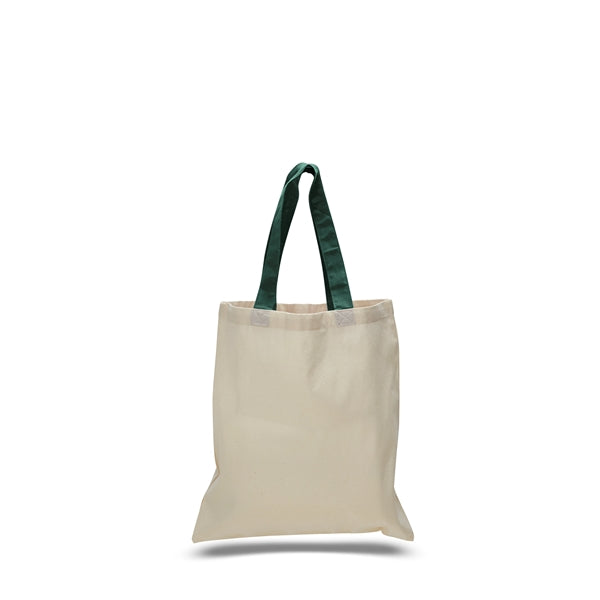 Cotton Economical Bag with Color Handles