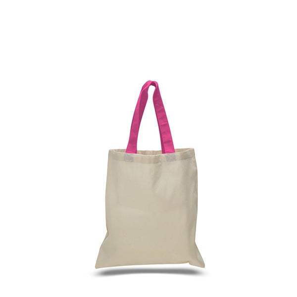 Cotton Economical Bag with Color Handles