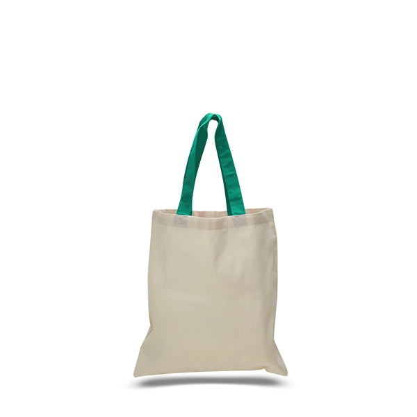 Cotton Economical Bag with Color Handles